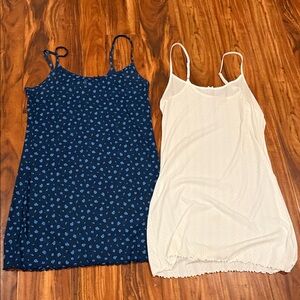 Victoria's Secret Blue Floral and Cream Chemises